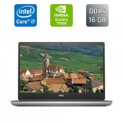 Мобільна робоча станція Б-клас Dell Precision 7550 / 15.6" (1920x1080) IPS / Intel Core i7-10850H (6 (12) ядер по 2.7 - 5.1 GHz) / 16 GB DDR4 / 512 GB SSD / nVidia Quadro T1000, 4 GB GDDR6, 128-bit / WebCam / Windows 11