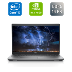 Мобільна робоча станція Dell Precision 3570 / 15.6" (1920x1080) IPS / Intel Core i7-1255U (10 (12) ядер по 3.5 - 4.7 GHz) / 16 GB DDR5 / 512 GB SSD / nVidia RTX A500, 4 GB GDDR6, 64-bit / WebCam