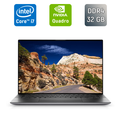 Мобильная рабочая станция Dell Precision 5560 / 15.6" (1920x1080) IPS / Intel Core i7-11850H (8 (16) ядер по 2.5 - 4.8 GHz) / 32 GB DDR4 / 512 GB SSD / nVidia Quadro T1200, 4 GB GDDR6, 128-bit / WebCam / TouchID / Windows 10