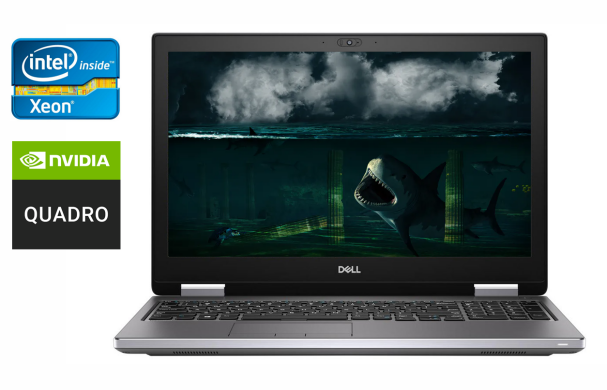 Мобильная рабочая станция Dell Precision 7740 / 17.3" (1920x1080) IPS / Intel Xeon E-2276M (6 (12) ядер по 2.8 - 4.7 GHz) / 64 GB DDR4 / 512 GB SSD + 512 GB SSD / nVidia Quadro RTX 4000, 8 GB GDDR6, 256-bit / WebCam / Windows 10