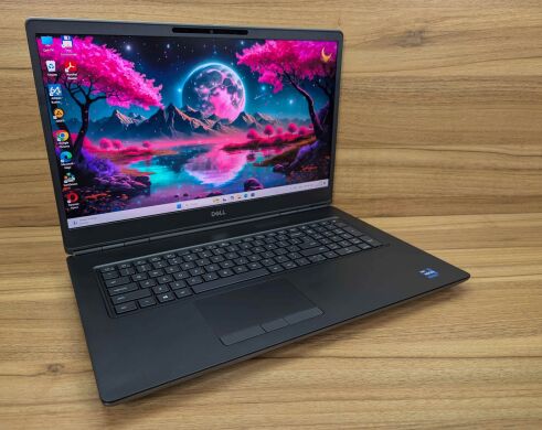 Мобільна робоча станція Dell Precision 7760 / 17.3" (3840x2160) IPS / Intel Xeon W-11855M (6 (12) ядер по 3.2 - 4.9 GHz) / 32 GB DDR4 / 512 GB SSD / nVidia RTX A4000, 8 GB GDDR6, 256-bit / WebCam / Windows 11