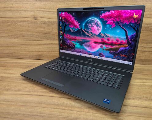 Мобільна робоча станція Dell Precision 7760 / 17.3" (3840x2160) IPS / Intel Xeon W-11855M (6 (12) ядер по 3.2 - 4.9 GHz) / 32 GB DDR4 / 512 GB SSD / nVidia RTX A4000, 8 GB GDDR6, 256-bit / WebCam / Windows 11