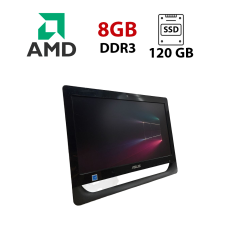Моноблок Б-класс Asus ET2011AUTB / 20" (1600x900) TN / AMD E-450 (2 ядрa по 1.66 GHz) / 8 GB DDR3 / 120 GB SSD / AMD Radeon HD 6320 Graphics / WebCam