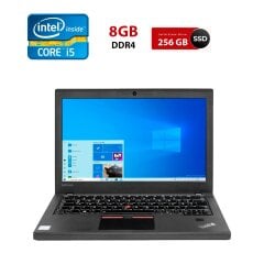 Нетбук Б-класс Lenovo ThinkPad X270 / 12.5" (1920x1080) TN / Intel Core i5-7300U (2 (4) ядра по 2.6 - 3.5 GHz) / 8 GB DDR4 / 256 GB SSD / Intel HD Graphics 620 / WebCam