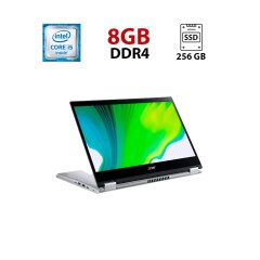 Ноутбук-трансформер Acer Spin 3 SP314-54N / 14" (1920x1080) IPS Touch / Intel Core i5-1035G4 (4 (8) ядра по 1.1 - 3.7 GHz) / 8 GB DDR4 / 256 GB SSD / Intel Iris Plus Graphics / WebCam