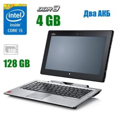 Ноутбук-трансформер Fujitsu Stylistic Q702 / 11.3'' (1366x768) IPS Touch / Intel Core i5-3427U (2 (4) ядра по 1.8 - 2.8 GHz) / 4 GB DDR3 / 128 GB SSD / Intel HD Graphics 4000 / WebCam / два АКБ