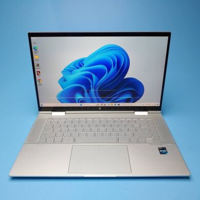 Ноутбук-трансформер HP Envy x360 15-ew0023dx / 15.6" (1920x1080) IPS Touch / Intel Core i7-1255U (10 (12) ядер по 3.5 - 4.7 GHz) / 16 GB DDR4 / 512 GB SSD / Intel Iris Plus Graphics / WebCam / Win 11 Home