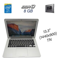 Ноутбук Apple MacBook Air 13 / 13.3" (1440x900) TN / Intel Core i7-4650U (2 (4) ядра по 1.7 - 3.3 GHz) / 8 GB DDR3 / 240 GB SSD / WebCam / USB 3.0