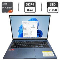Ноутбук Asus Vivobook 16X M1603Q / 16" (1920x1200) IPS / AMD Ryzen 7 5800HS (8 (16) ядер по 2.8 - 4.4 GHz) / 16 GB DDR4 / 512 GB SSD / AMD Radeon Vega 8 Graphics / WebCam