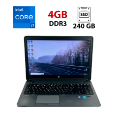 Ноутбук Б-клас HP ProBook 650 G1 / 15.6" (1920x1080) TN / Intel Core i7-4800MQ (4 (8) ядра по 2.7 - 3.7 GHz) / 8 GB DDR3 / 240 GB SSD / Intel HD Graphics 4600 / WebCam / Windows 10