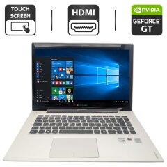 Ноутбук Б-класс Lenovo IdeaPad U430 / 14" (1366x768) TN Touch / Intel Core i5-4200U (2 (4) ядра по 1.6 - 2.6 GHz) / 8 GB DDR3 / 500 GB HDD / nVidia GeForce GT 730M, 2 GB GDDR3, 128-bit / WebCam