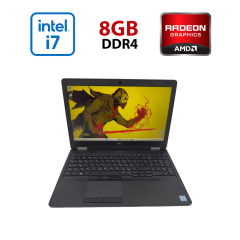 Ноутбук Dell Latitude 5570 / 15.6" (1920x1080) IPS / Intel Core i7-6820HQ (4 (8) ядра по 2.7 - 3.6 GHz) / 8 GB DDR4 / 256 GB SSD / AMD Radeon R7 M360, 2 GB GDDR3, 64-bit / WebCam