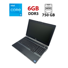 Ноутбук Dell Latitude E6530 / 15.6" (1366x768) TN / Intel Core i5-3230M (2 (4) ядра по 2.6 - 3.2 GHz) / 6 GB DDR3 / 750 GB HDD / Intel HD Graphics 4000 / WebCam