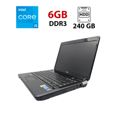 Ноутбук Fujitsu LifeBook AH531 / 15.6" (1366x768) TN / Intel Core i5-2430M (2 (4) ядра по 2.4 - 3.0 GHz) / 6 GB DDR3 / 240 GB HDD / Intel HD Graphics 3000 / WebCam