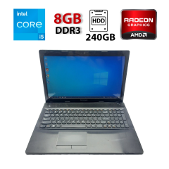 Игровой ноутбук Lenovo G500 / 15.6" (1366x768) TN / Intel Core i5-3340M (2 (4) ядра по 2.7 - 3.4 GHz) / 8 GB DDR3 / 240 GB HDD / AMD Radeon R5 M230, 2 GB DDR3, 64-bit / WebCam