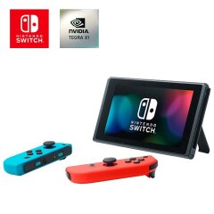 Нова портативна ігрова консоль Nintendo Switch HAC-001-01 Neon Blue-Red / 6.2" (1280x720) IPS Touch / nVidia Tegra X1 (8 (4) ядер по 1.02 - 1.78 GHz) / 4 GB DDR4 / Без Game Card / nVidia GM20B / Wi-Fi