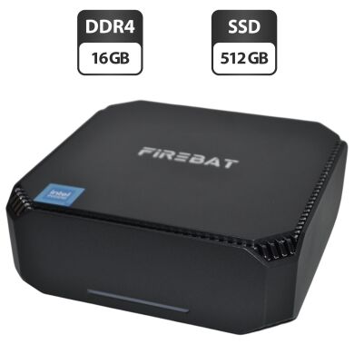 Новый неттоп Firebat AK2 Plus MiniPC USFF / Intel N150 (4 ядра по 3.6 GHz) / 16 GB DDR4 / 512 GB SSD / Intel UHD Graphics / Wi-Fi, Bluetooth Новый неттоп Firebat AK2 Plus MiniPC USFF / Intel N150 (4 ядра по 3.6 GHz) / 16 GB DDR4 / 512 GB SSD / Intel UHD Graphics / Wi-Fi, Bluetooth