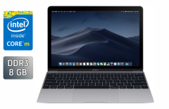 Ультрабук Apple MacBook 12 (2017) / 12" (2304x1440) IPS / Intel Core m3-7Y32 (2 (4) ядра по 1.1 - 3.0 GHz) / 8 GB DDR3 / 250 GB SSD / Intel UHD Graphics 615 / WebCam / Space Gray
