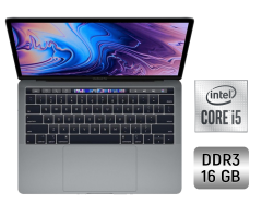 Ультрабук Apple MacBook Air 13 (2019) / 13.3" (2560x1600) IPS / Intel Core i5-8210Y (2 (4) ядра по 1.6 - 3.6 GHz) / 16 GB DDR3 / 256 GB SSD / Intel UHD Graphics 617 / WebCam / True Tone / Touch ID / Space Gray
