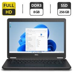 Ультрабук Б-класс Dell Latitude E7450 / 14" (1920x1080) TN / Intel Core i7-5600U (2 (4) ядра по 2.6 - 3.2 GHz) / 8 GB DDR3 / 256 GB SSD / Intel HD Graphics 5500 / WebCam / HDMI