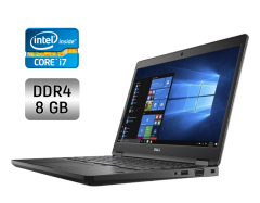 Ультрабук Dell Latitude 5480 / 14" (1920x1080) IPS / Intel Core i7-7820HQ (4 (8) ядра по 2.9 - 3.9 GHz) / 8 GB DDR4 / 256 GB SSD / Intel HD Graphics 630 / WebCam / Fingerprint / Windows 10
