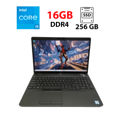 Ультрабук Dell Latitude 5500 / 15.6" (1920х1080) IPS / Intel Core i5-8365U (4 (8) ядра по 1.6 - 4.1 GHz) / 16 GB DDR4 / 256 GB SSD / Intel UHD Graphics 620 / WebCam / Windows 11 Pro