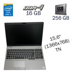 Ультрабук Dell Precision 3550 / 15.6" (1366x768) TN / Intel Core i5-10310U (4 (8) ядра по 1.7 - 4.4 GHz) / 16 GB DDR4 / 256 GB SSD / Intel UHD Graphics for 10th Generation / WebCam