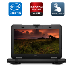 Защищенный ноутбук Dell Latitude 14 Rugged 5414 / 14" (1920x1080) IPS Touch / Intel Core i5-6300U (2 (4) ядра по 2.4 - 3.0 GHz) / 16 GB DDR4 / 480 GB SSD / AMD Radeon R7 M360, 2 GB DDR3, 64-bit / WebCam / Windows 10