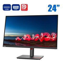Монітор Lenovo ThinkVision T24i-2L / 24" (1920x1080) IPS / VGA, DisplayPort, HDMI, USB 3.0 / VESA 100x100