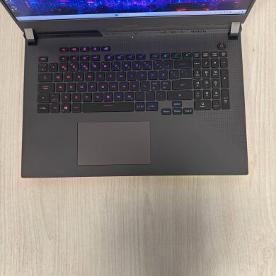 Ігровий ноутбук Б-клас Asus ROG Strix G17 G713QR / 17.3" (1920x1080) IPS / AMD Ryzen 9 5900HX (8 (16) ядер по 3.3 - 4.6 GHz) / 16 GB DDR4 / 512 GB SSD NVMe / nVidia GeForce RTX 3070, 8 GB GDDR6, 256-bit Ігровий ноутбук Б-клас Asus ROG Strix G17 G713QR / 17.3" (1920x1080) IPS / AMD Ryzen 9 5900HX (8 (16) ядер по 3.3 - 4.6 GHz) / 16 GB DDR4 / 512 GB SSD NVMe / nVidia GeForce RTX 3070, 8 GB GDDR6, 256-bit