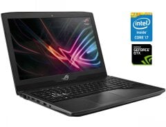 Ігровий ноутбук Asus ROG Strix GL503VD / 15.6" (1920x1080) IPS / Intel Core i7-7700HQ (4 (8) ядра по 2.8 - 3.8 GHz) / 12 GB DDR4 / 512 GB SSD / nVidia GeForce GTX 1050, 4 GB GDDR5, 128-bit / WebCam