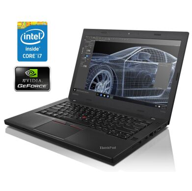 Ігровий ноутбук Lenovo ThinkPad T460p / 14" (1920x1080) IPS / Intel Core i7-6700HQ (4 (8) ядра по 2.6 - 3.5 GHz) / 8 GB DDR4 / 256 GB SSD / nVidia GeForce 940MX, 2 GB GDDR5, 64-bit / WebCam / Win 10 Home