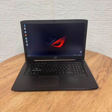 Игровой ноутбук Б-класс Asus ROG Strix 17 GL703GE / 17.3" (1920x1080) IPS / Intel Core i7-8750H (6 (12) ядер по 2.2 - 4.1 GHz) / 16 GB DDR4 / 256 GB SSD NVMe / nVidia GeForce GTX 1050 Ti, 4 GB GDDR5, 128-bit / WebCam