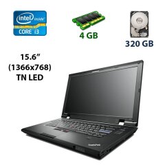 Ноутбук Lenovo ThinkPad L520 / 15.6" (1366х768) TN / Intel Core i3-2310M (2 (4) ядра по 2.1 GHz) / 4 GB DDR3 / 320 GB HDD / Intel HD Graphics 3000 / WebCam / DP / eSATA