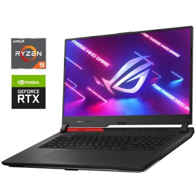 Ігровий ноутбук Б-клас Asus ROG Strix G17 G713QR / 17.3" (1920x1080) IPS / AMD Ryzen 9 5900HX (8 (16) ядер по 3.3 - 4.6 GHz) / 16 GB DDR4 / 512 GB SSD NVMe / nVidia GeForce RTX 3070, 8 GB GDDR6, 256-bit Ігровий ноутбук Б-клас Asus ROG Strix G17 G713QR / 17.3" (1920x1080) IPS / AMD Ryzen 9 5900HX (8 (16) ядер по 3.3 - 4.6 GHz) / 16 GB DDR4 / 512 GB SSD NVMe / nVidia GeForce RTX 3070, 8 GB GDDR6, 256-bit