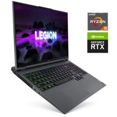 Игровой ноутбук Lenovo Legion 5 15ACH6H / 15.6" (1920x1080) IPS / AMD Ryzen 5 5600H (6 (12) ядер по 3.3 - 4.2 GHz) / 16 GB DDR4 / 512 GB SSD M.2 / nVidia GeForce RTX 3060, 6 GB GDDR6, 192-bit / WebCam / Win 11 Home