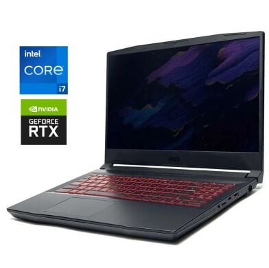Игровой ноутбук MSI Katana GF66 / 15.6" (1920x1080) IPS / Intel Core i7-11800H (8 (16) ядер по 2.3 - 4.6 GHz) / 16 GB DDR4 / 500 GB SSD / nVidia GeForce RTX 3060, 6 GB GDDR6, 192-bit / WebCam / Win 11 Игровой ноутбук MSI Katana GF66 / 15.6" (1920x1080) IPS / Intel Core i7-11800H (8 (16) ядер по 2.3 - 4.6 GHz) / 16 GB DDR4 / 500 GB SSD / nVidia GeForce RTX 3060, 6 GB GDDR6, 192-bit / WebCam / Win 11