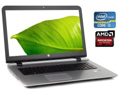 Ігровий ноутбук HP ProBook 470 G3 / 17.3" (1600x900) TN / Intel Core i5-6200U (2 (4) ядра по 2.3 - 2.8 GHz) / 8 GB DDR3 / 256 GB SSD / AMD Radeon R7 M340, 2 GB DDR3, 64-bit / WebCam / Win 10 Pro