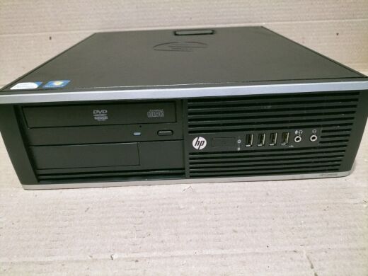 Компьютер HP Compaq 6200 SFF / Intel Core i3-2100 (2 (4) ядра по 3.1 GHz) / 4 GB DDR3 / 500 GB HDD / DVD-ROM / LPT / COM / Ключ Win7Pro + Кабель питания