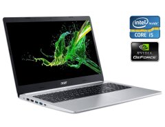 Игровой ноутбук Acer Aspire A515-54 / 15.6" (1920x1080) IPS / Intel Core i5-10210U (4 (8) ядра по 1.6 - 4.2 GHz) / 8 GB DDR4 / 1000 GB SSD / nVidia GeForce MX250, 2 GB GDDR5, 64-bit / WebCam / Win 10
