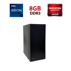 Ігровий ПК 2E Credo V200B-400 Tower / Intel Xeon E3-1230 v2 (аналог i7-3770) (4 (8) ядра по 3.3 - 3.7 GHz) / 8 GB DDR3 / 256 GB SSD NVMe / AMD Radeon R9 270X, 2 GB GDDR5, 256-bit / Win 10 non Lic