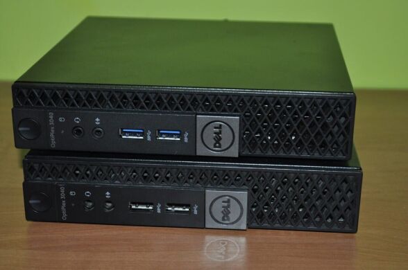 Неттоп Dell OptiPlex 3040 Micro USFF / Intel Core i5-6500T (4 ядра по 2.5 - 3.1 GHz) / 8 GB DDR3 / 1000 GB SSD / Intel HD Graphics 530 / Windows 11 Pro / Блок питания