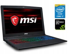 Игровой ноутбук MSI GF62VR 7RF / 15.6" (1920x1080) TN / Intel Core i7-7700HQ (4 (8) ядра по 2.8 - 3.8 GHz) / 16 GB DDR4 / 256 GB SSD + 1000 GB HDD / nVidia GeForce GTX 1060, 6 GB GDDR5, 192-bit / WebCam / Win 10 Home