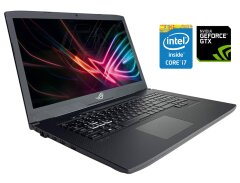 Ігровий ноутбук Б-клас Asus ROG Strix 17 GL703GE / 17.3" (1920x1080) IPS / Intel Core i7-8750H (6 (12) ядер по 2.2 - 4.1 GHz) / 16 GB DDR4 / 256 GB SSD NVMe / nVidia GeForce GTX 1050 Ti, 4 GB GDDR5, 128-bit / WebCam