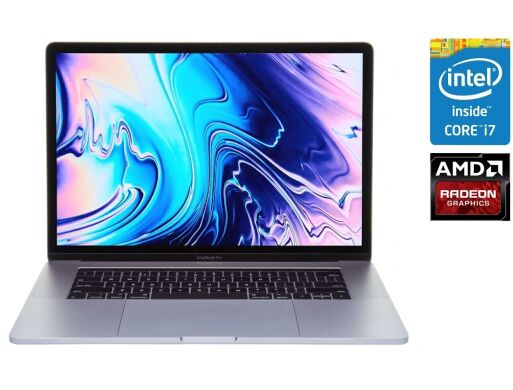 Ультрабук Apple MacBook Pro 15 2018 A1990 / 15.4" (2880x1800) IPS / Intel Core i7-8750H (6 (12) ядер по 2.2 - 4.1 GHz) / 32 GB DDR4 / 512 GB SSD / AMD Radeon Pro 555X, 4 GB GDDR5, 128-bit / WebCam / macOS Ультрабук Apple MacBook Pro 15 2018 A1990 / 15.4" (2880x1800) IPS / Intel Core i7-8750H (6 (12) ядер по 2.2 - 4.1 GHz) / 32 GB DDR4 / 512 GB SSD / AMD Radeon Pro 555X, 4 GB GDDR5, 128-bit / WebCam / macOS