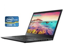 Ноутбук Lenovo ThinkPad T470 / 14" (1920x1080) IPS / Intel Core i5-6300U (2 (4) ядра по 2.4 - 3.0 GHz) / 8 GB DDR4 / 480 GB SSD / Intel HD Graphics 520 / WebCam / Win 10 Pro