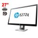 Монітор HP EliteDisplay E272Q / 27" (2560x1440) IPS / 1x HDMI, 1x DP, 1x VGA, 3x USB 2.0 / VESA 100x100 / Pivot купити