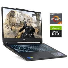Игровой ноутбук MSI Cyborg 15 A13VE / 15.6" (1920x1080) IPS / AMD Ryzen 5 7535HS (6 (12) ядер по 3.3 - 4.55 GHz) / 16 GB DDR5 / 512 GB SSD M.2 / nVidia GeForce RTX 4060, 8 GB GDDR6, 128-bit / WebCam / Win 11