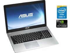 Игровой ноутбук Asus N56JN / 15.6" (1920x1080) TN / Intel Core i7-4710HQ (4 (8) ядра по 2.5 - 3.5 GHz) / 16 GB DDR3 / 480 GB SSD / nVidia GeForce 840M, 2 GB DDR3, 64-bit / WebCam / Win 10 Home