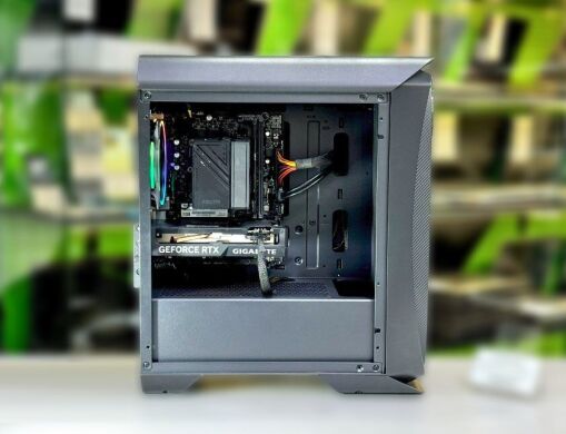 Новый игровой ПК AeroCool Aero One Eclipse Tower / Intel Core i5-12400F (6 (12) ядер по 2.5 - 4.4 GHz) / 32 GB DDR4 / 512 GB SSD / nVidia GeForce RTX 4060, 8 GB GDDR6, 128-bit / 500W / Win 11